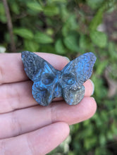 Load image into Gallery viewer, Labradorite Death Head Moth Carving
