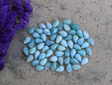 Load image into Gallery viewer, Larimar Teardrop Cabochons - 5x8mm
