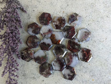 Load image into Gallery viewer, Scenic Moss Agate Hexagon Cabochons