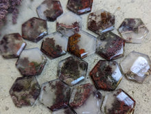 Load image into Gallery viewer, Scenic Moss Agate Hexagon Cabochons