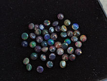 Load image into Gallery viewer, Black Ethiopian Welo Opal Round Facets - 3mm