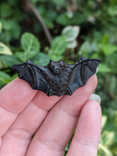 Load image into Gallery viewer, Black Horn Bat Cabochons