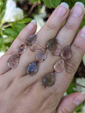 Load image into Gallery viewer, Madagascan Rose Quartz Teardrop Facets