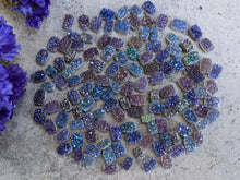 Load image into Gallery viewer, Titanium Druzy Agate Rectangle Cabochons