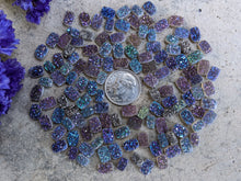 Load image into Gallery viewer, Titanium Druzy Agate Rectangle Cabochons