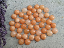 Load image into Gallery viewer, Orange Aventurine Round Cabochons - 8mm