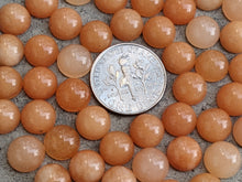 Load image into Gallery viewer, Orange Aventurine Round Cabochons - 8mm