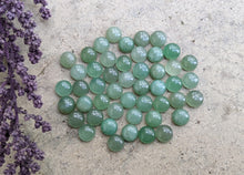 Load image into Gallery viewer, Green Aventurine Round Cabochons - 6mm