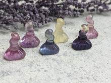 Load image into Gallery viewer, Fluorite Mini Carvings - Witch Brooms (Besoms)