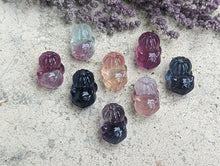 Load image into Gallery viewer, Fluorite Mini Carvings - Halloween Bulbasaur