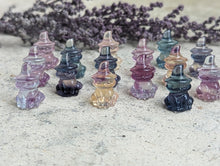 Load image into Gallery viewer, Fluorite Mini Carving - Cat with Witch Hat