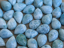 Load image into Gallery viewer, Larimar Teardrop Cabochons - 10x14mm