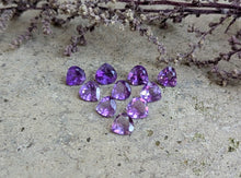 Load image into Gallery viewer, Amethyst Wide Teardrop Facets - 6mm