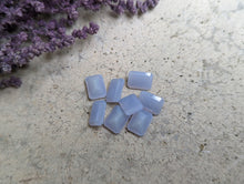 Load image into Gallery viewer, Blue Lace (Chalcedony) Rectangle Facets - 6x8mm