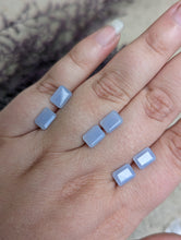 Load image into Gallery viewer, Blue Lace (Chalcedony) Rectangle Facets - 6x8mm