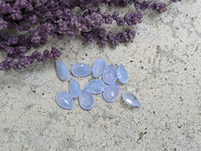 Load image into Gallery viewer, Blue Lace (Chalcedony) Teardrop Facets - 5x7mm