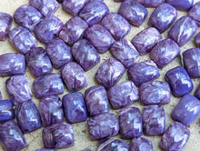 Load image into Gallery viewer, Charoite Rectangle Cabochons - 6x8mm