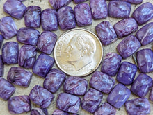 Load image into Gallery viewer, Charoite Rectangle Cabochons - 6x8mm