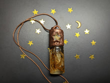 Load image into Gallery viewer, Handmade Citrine Star Roller Bottle Pendant - 2oz