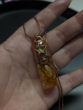 Load image into Gallery viewer, Handmade Citrine Star Roller Bottle Pendant - 2oz