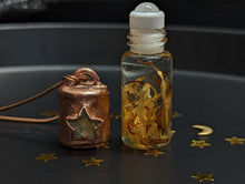 Load image into Gallery viewer, Handmade Citrine Star Roller Bottle Pendant - 2oz