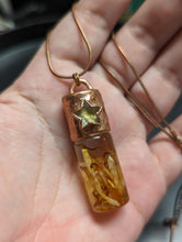Load image into Gallery viewer, Handmade Citrine Star Roller Bottle Pendant - 2oz