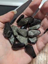 Load image into Gallery viewer, Clearance Silver Sheen Obsidian Coffins
