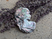 Load image into Gallery viewer, Black Lip Mother of Pearl Woman Cabochons
