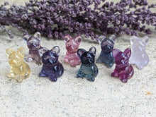 Load image into Gallery viewer, Fluorite Mini Carving - French Bulldog