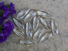 Load image into Gallery viewer, Clear Quartz Rose Cut Teardrops - 10x30mm