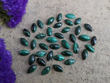Load image into Gallery viewer, Malachite Marquise Cabochons - 5x10mm