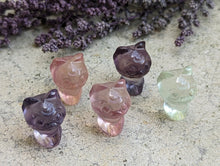 Load image into Gallery viewer, Fluorite Mini Carving - Luna / Artemis / Diana Cat (Sailor Moon)
