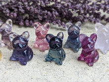 Load image into Gallery viewer, Fluorite Mini Carving - French Bulldog