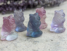 Load image into Gallery viewer, Fluorite Mini Carving - Owl