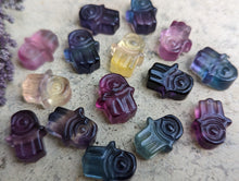 Load image into Gallery viewer, Fluorite Mini Carving - Hamsa