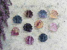 Load image into Gallery viewer, Fluorite Mini Carving - Kitsune (Drilled)