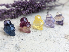Load image into Gallery viewer, Fluorite Mini Carving - Skull with Octopus