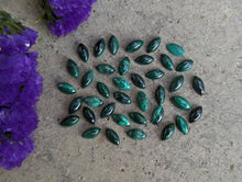 Load image into Gallery viewer, Malachite Marquise Cabochons - 5x10mm
