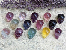 Load image into Gallery viewer, Fluorite Mini Carving - Skulls
