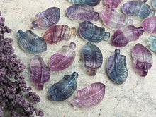 Load image into Gallery viewer, Fluorite Mini Carving - Feather