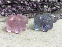 Load image into Gallery viewer, Fluorite Mini Carving - Lucky Elephant