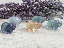 Load image into Gallery viewer, Fluorite Mini Carving - Elephant