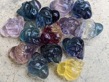 Load image into Gallery viewer, Fluorite Mini Carving - Skull with Octopus