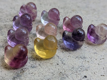 Load image into Gallery viewer, Fluorite Mini Carving - Rubber Duck