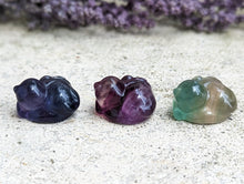 Load image into Gallery viewer, Fluorite Mini Carving - Sleeping Cat