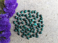 Load image into Gallery viewer, Malachite Teardrop Cabochons - 5x7mm