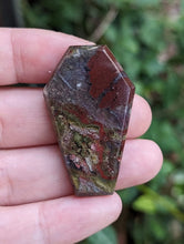 Load image into Gallery viewer, Scenic Red Moss Agate Coffin Cabochons