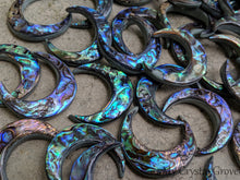 Load image into Gallery viewer, Abalone Double Sided Moons