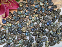 Load image into Gallery viewer, Labradorite Carved Skull Cabochons