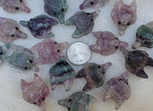 Load image into Gallery viewer, Fluorite Wolf Pendants
